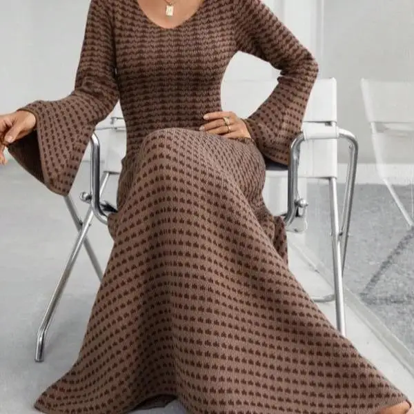 Ele Riped Kn Maxi D… - image