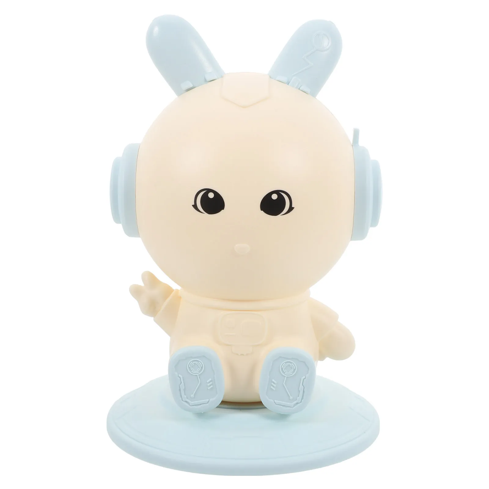 

Синий вращающийся держатель для ручек в виде кролика, милый пенал, стакан для хранения кистей для макияжа, органайзер для офисного стола, школьные канцелярские принадлежности