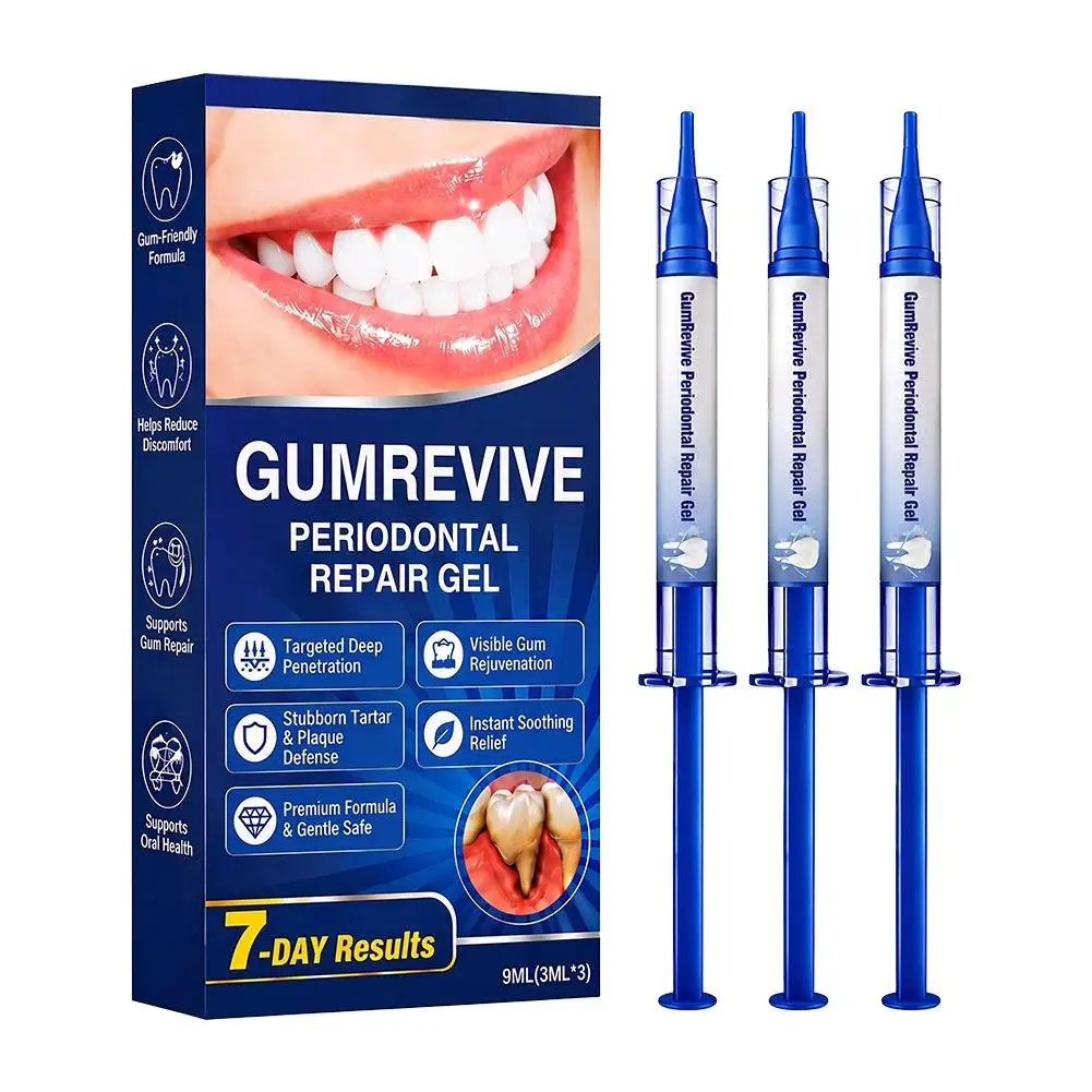 Gum Care Gel 9ml Hyaluronic Acid Coenzyme Q10 Aloe Vera Peppermint Oil Daily Oral Care Gel for Travel