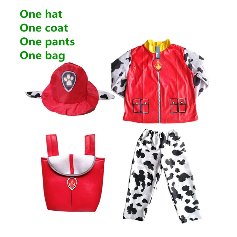 Paw Patrol Costume Kids Cosplay Chase Marshall Stage Performance Outfit Christmas Dress Up Costumes Boy Girl Birthday Gifts