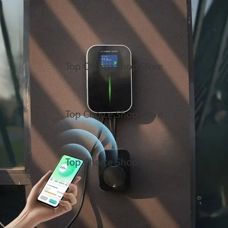 11kw Ev Charger Manufacturers 16A Wall Mount Wife&Blue Tooth Support APP Indoor Outdoor