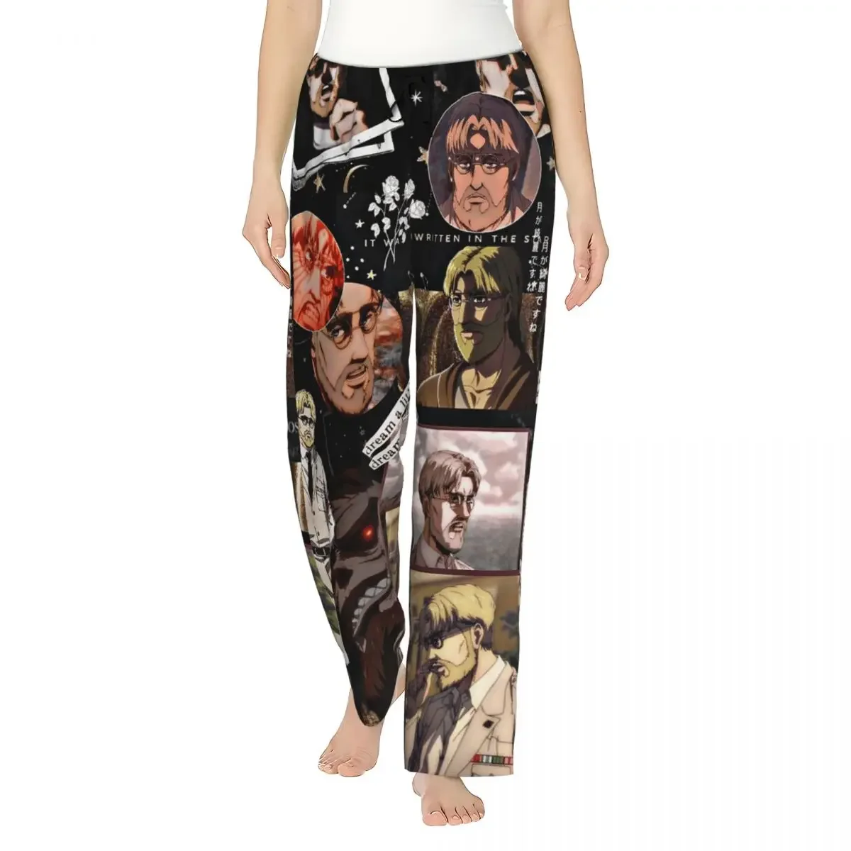 calcas-de-pijama-femininas-personalizadas-de-anime-attack-on-titan-zeke-yeager-com-bolsos