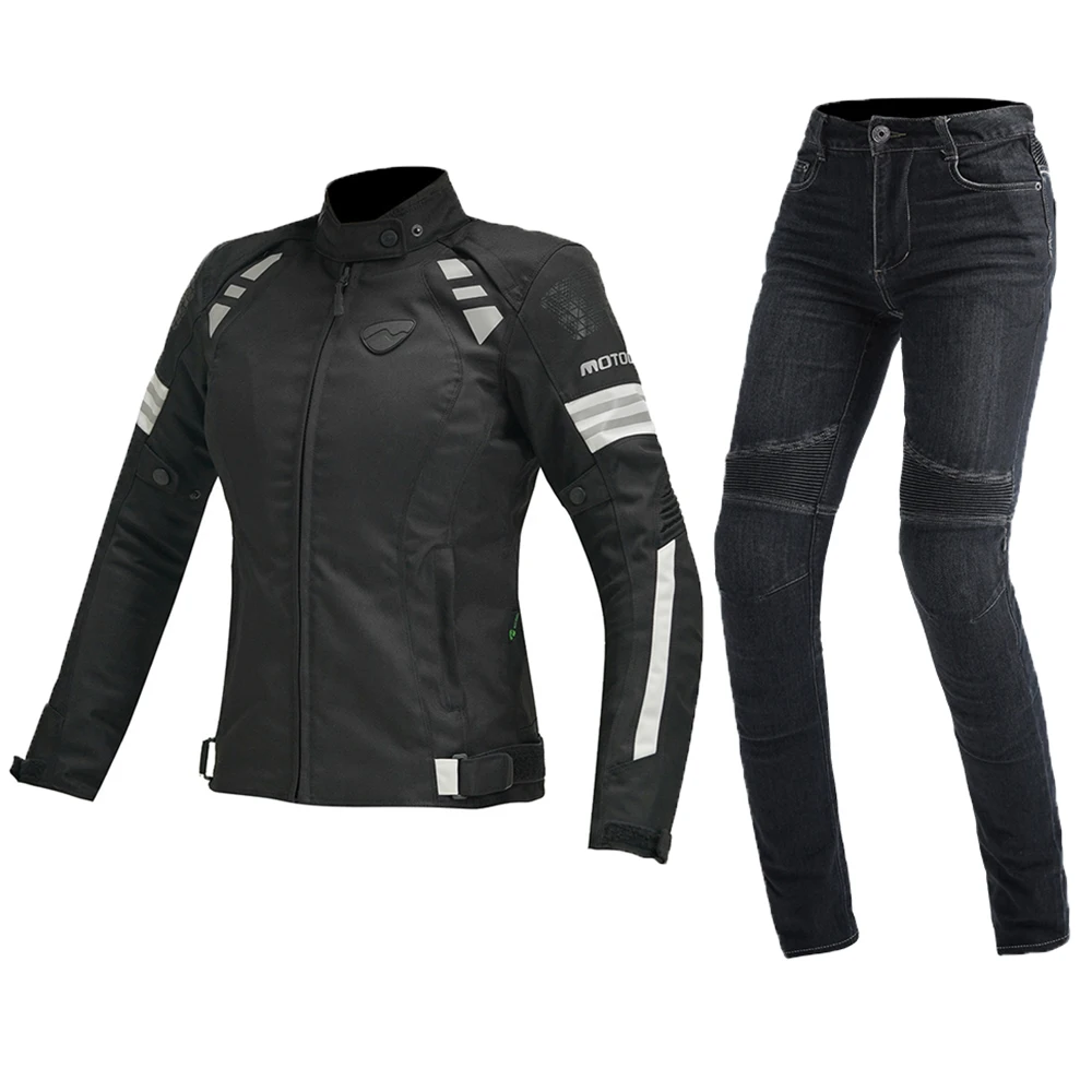 

Women's Motorcycle Clothing Wear Resistant Racing Suit Breathable Motorcycle Riding Jacket Fall Prevention Jacket Absorb Sweat