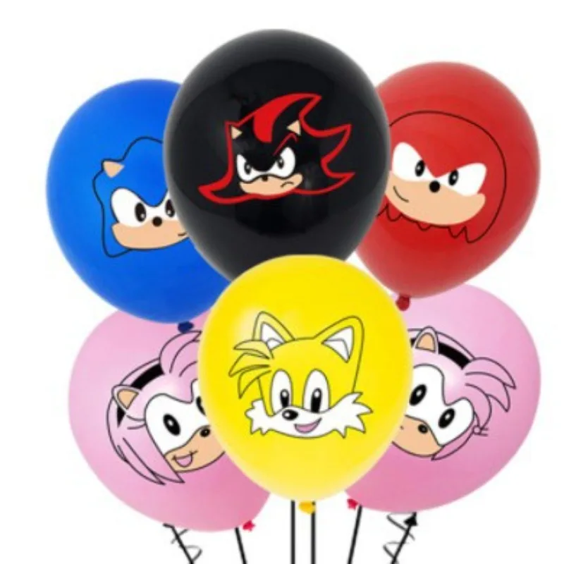 

Sonic Kawaii Cartoon Aluminum Foil Balloons Birthday Party Scene Decoration Balloons Party Festival Celebration Supplies Gift