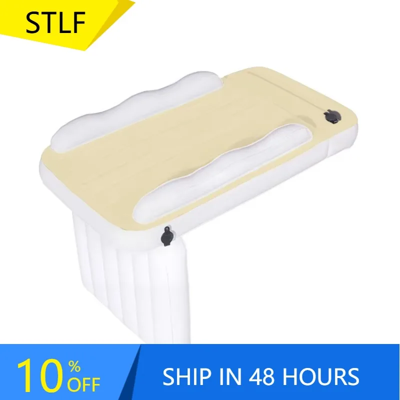 XMSJ Inflatable Toddler Travel Bed Blow Up Mattress Aero Bed Air Plane Kids Chair Modern With Sides Pump And Belt Kids Baby Bed