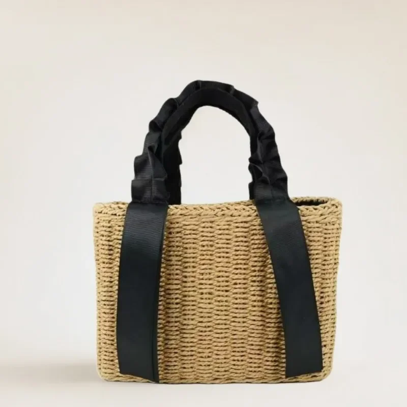 Straw Woven Handbag Summer Vacation Beach Bag Women High-End Versatile Handwoven Tote view 2