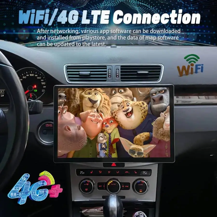 Android Auto Car Radio For VW Volkswagen Golf Passat B7 B6 Skoda Seat Octavia Polo Tiguan Video Player Carplay No 2din DVD HU - view 4