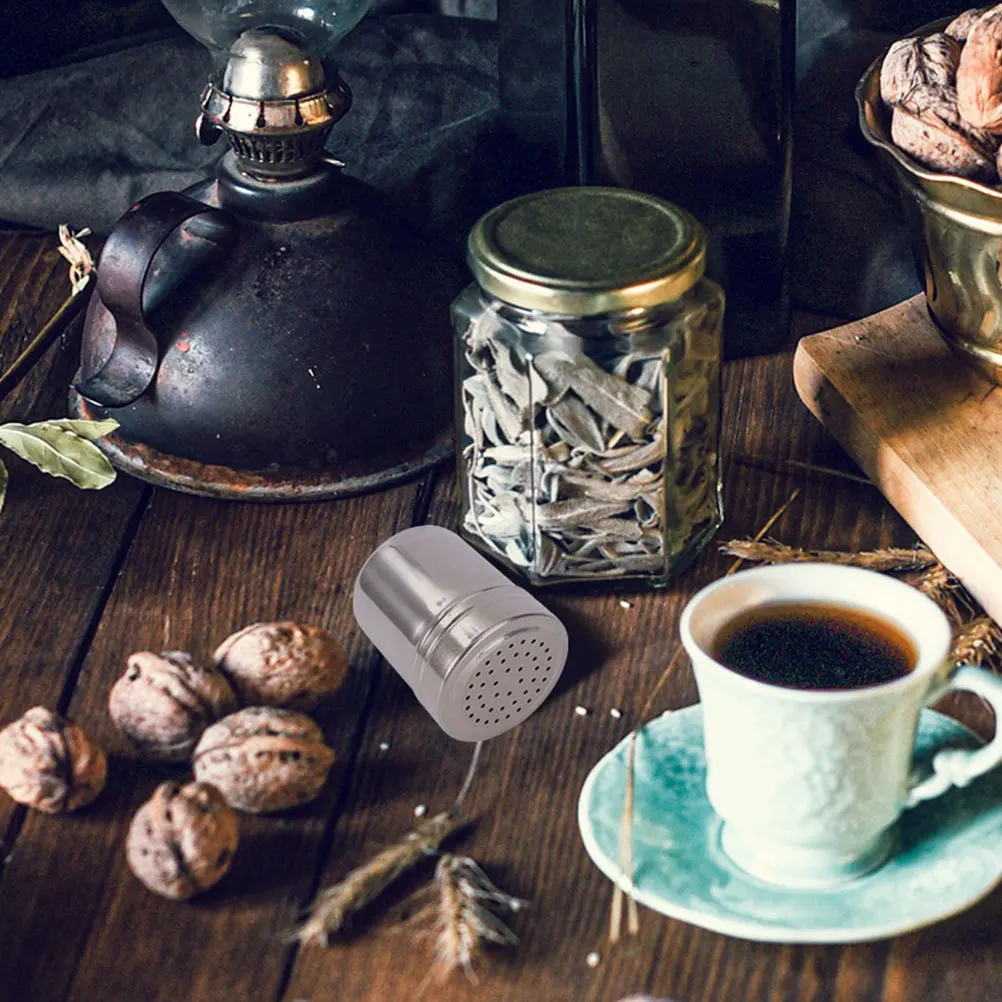 

3pcs Stainless Steel Seasoning Shaker Bottle Set Metal Condiment Jars For Salt Pepper Powder Kitchen Storage Containers Spice