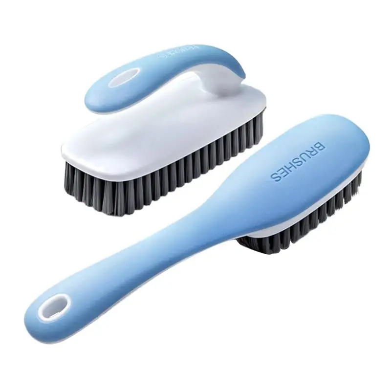 Çamaşır Leke Scrubber 2X Ayakkabı Ovma Fırçası Taşınabilir Banyo Temizleme Aracı Ergonomik Kavrama Çok Amaçlı Ev