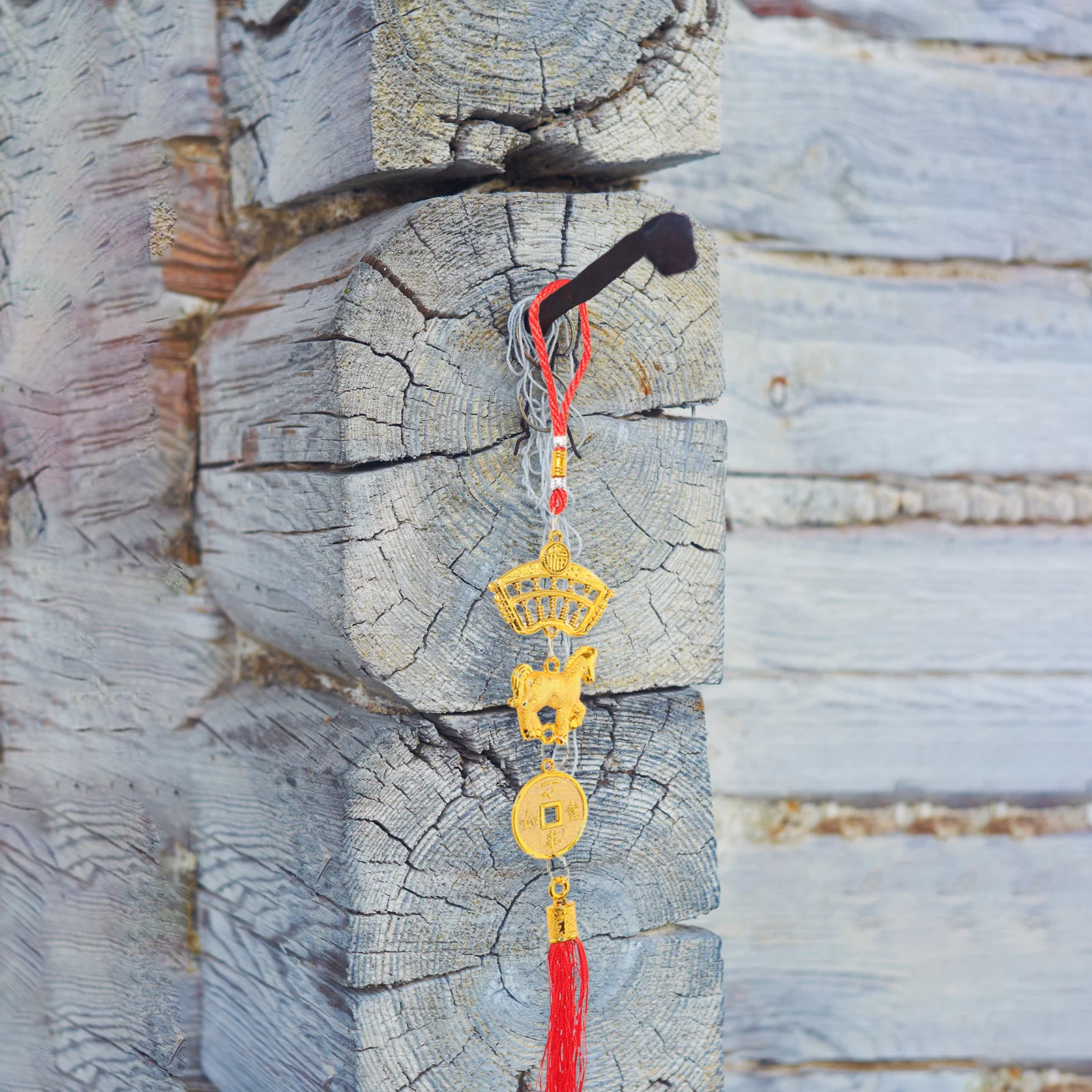 9 قطعة ديكور حصان زودياك الصيني 2026-السنة القمرية الجديدة الأحمر شرابة قلادة الحلي لحفلة Tet مهرجان الربيع المنزل بونساي