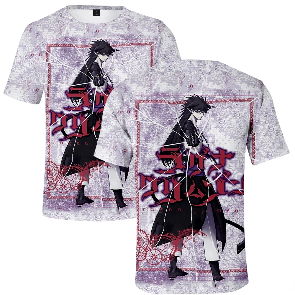 2023 Ragna Crimson Anime Merch Men Woman 3D Fashion Short Sleeves Casual Summer T-shirt Cosplay Clothes