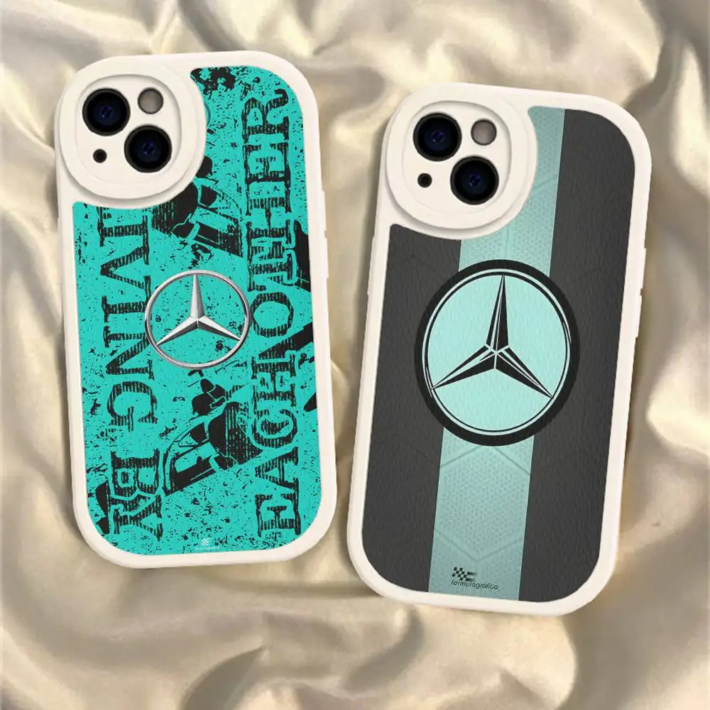 Car M-Mercedes-Ben-z-Backs Phone Case For IPhone 16 15 14 13 12 11 Pro Max Plus Shockproof Leather Cover - view 3