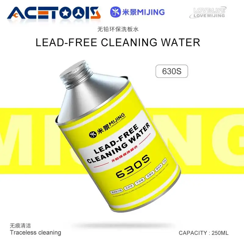 

Экологичное свинцовое очищающее средство Mijing 630S для очистки воды, канифоли, чистящее средство для телефонов, компьютеров, материнских плат, печатных плат