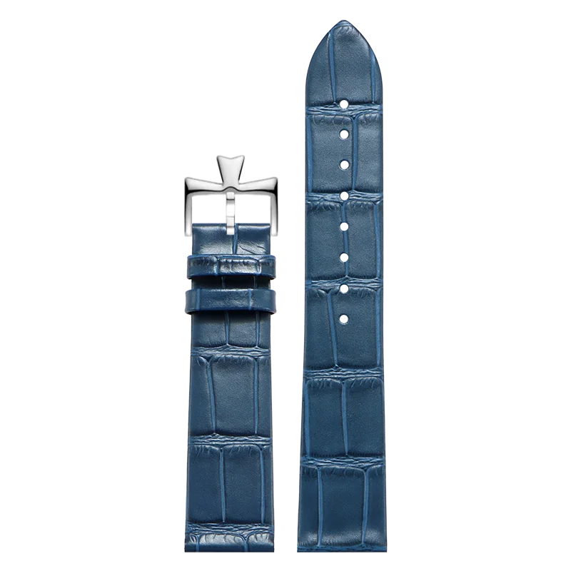 حزام جلد العجل رفيع للغاية لـ Vacheron Constantin Patrimony Eri Traditionnelle Malte - تصميم قرص لؤلؤي مناسب OEM 19 مم 20 مم