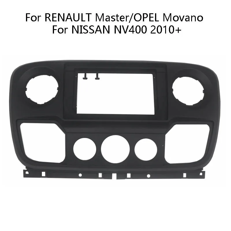 9/10 Inch Auto Stereo Fascia For RENAULT Master OPEL Movano NISSAN NV400 2010+ Car Radio Frame Kit Centra Console Holder