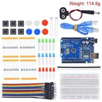 Starter Kit for UNO R3 Mini Breadboard LED Jumper Wire Button for Arduino Diy Kit School Education Lab