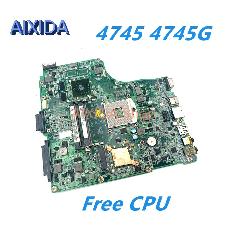 AIXIDA MBPSM06001 DA0ZQ1MB8D0 Mainboard for Acer ASPIRE 4745 4745G laptop motherboard HM55 DDR3 HD5470 GPU free CPU Full test