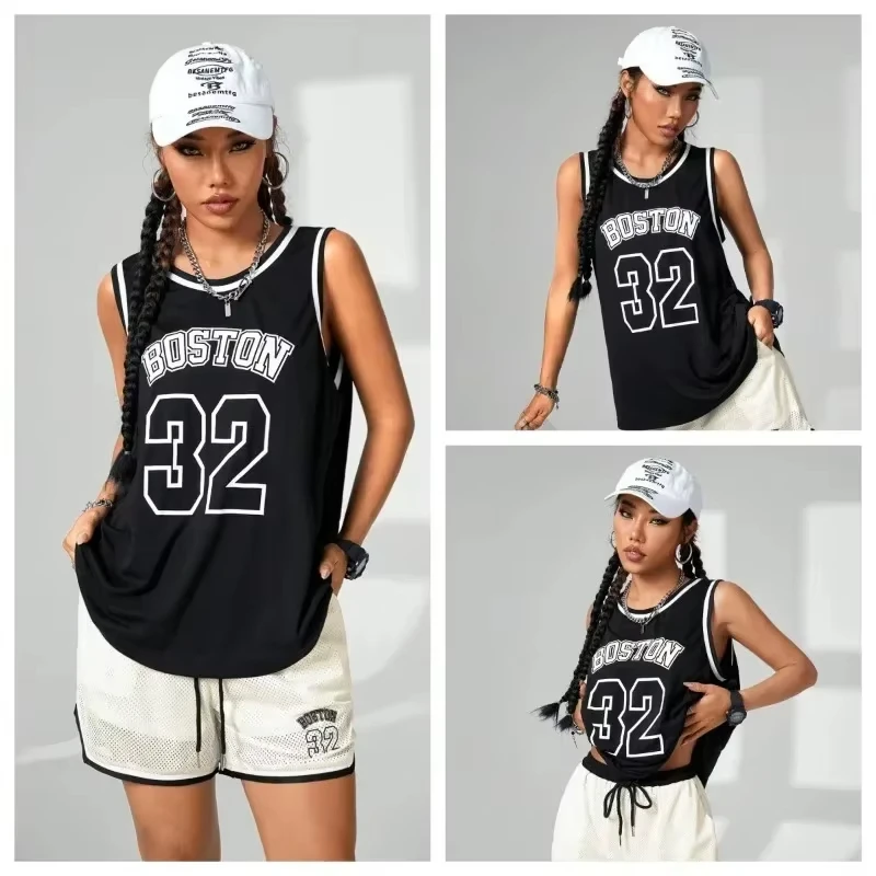 

Summer Popular Women's Basketball Vest Loose Breathable Fast Drying Outdoor Sports Training Basketball Comfortable Vest Top