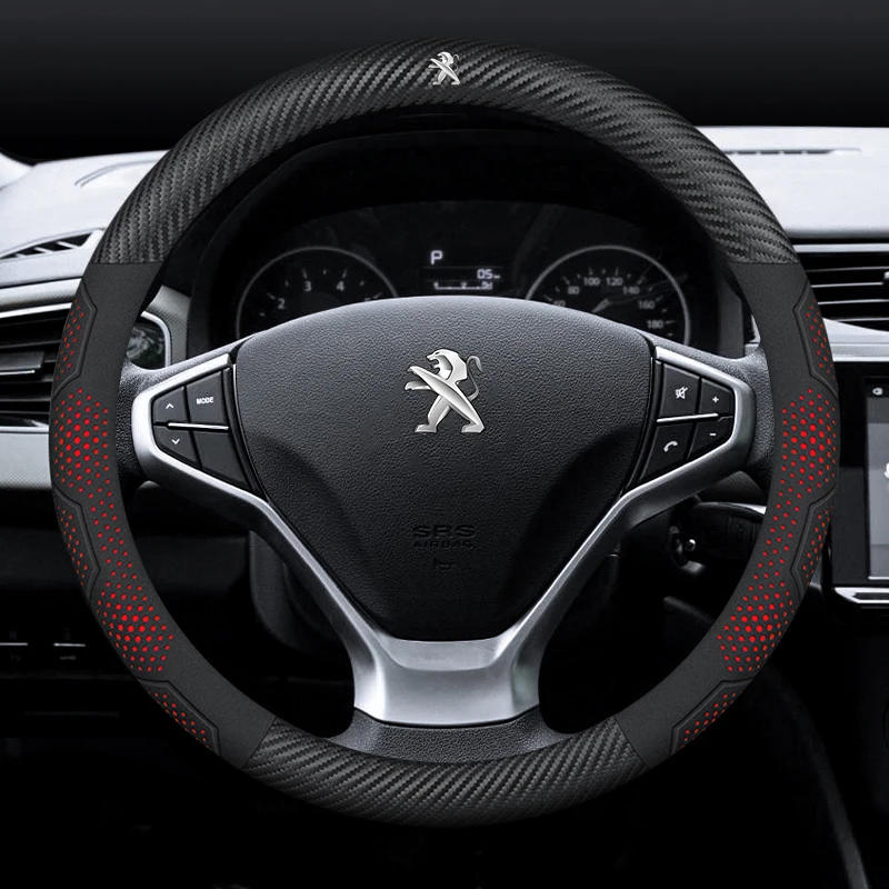 

Car Steering Wheel Cover For Peugeot 106 107 108 206 207 208 301 307 308 406 407 408 508 607 2008 3008 4008 5008 GT RCZ Rifter