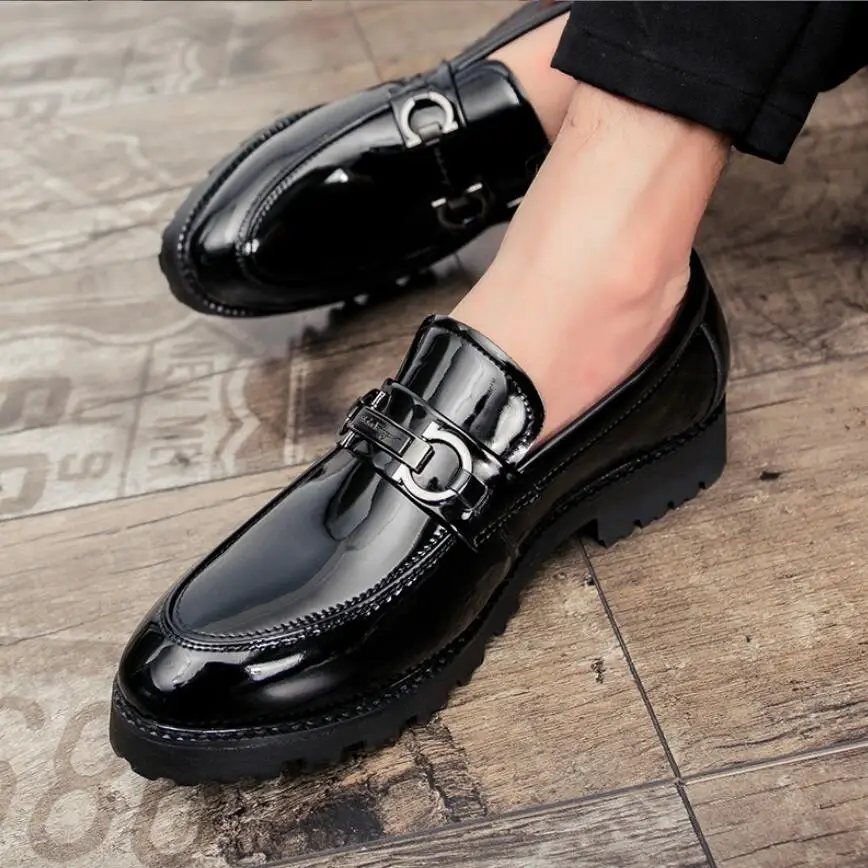 Oxford Shoes for Men Business Suit Office 2026 Patent Leather Shoes for Men Brogues Shoes for Men Italiano Casuales туфли