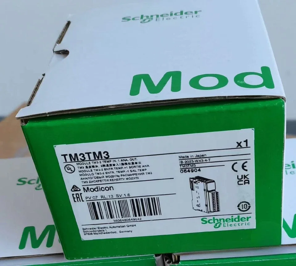 TM3TM3 analog IO module, Modicon TM3, 2 analog or temperature inputs, 1 analog output, screw, 24V DC