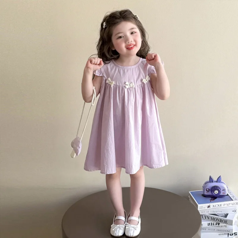 

Girls' Foreign Style Summer Thin Sleeveless Dress Baby 2025 New Princess Skirt Little Girl Summer Dress Sweet