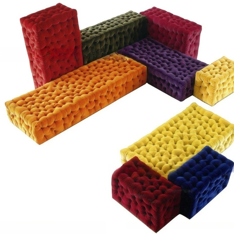 

Living room free combination lazy sofa dopamine sponge sofa