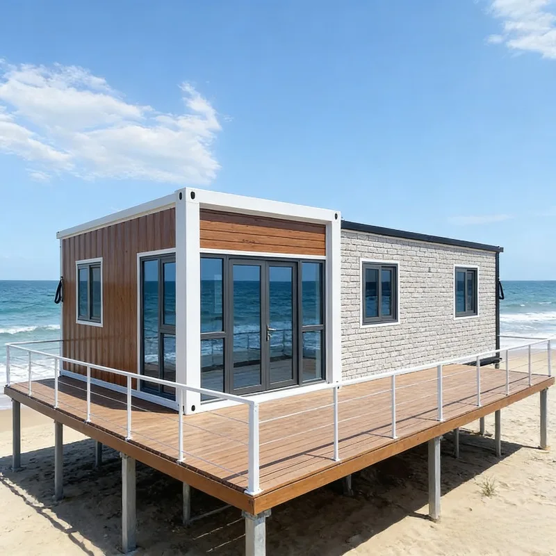 Quickly Assemble Detachable Mobile Container Houses Pointed Roofs for Residential Warehouse Tool Storage