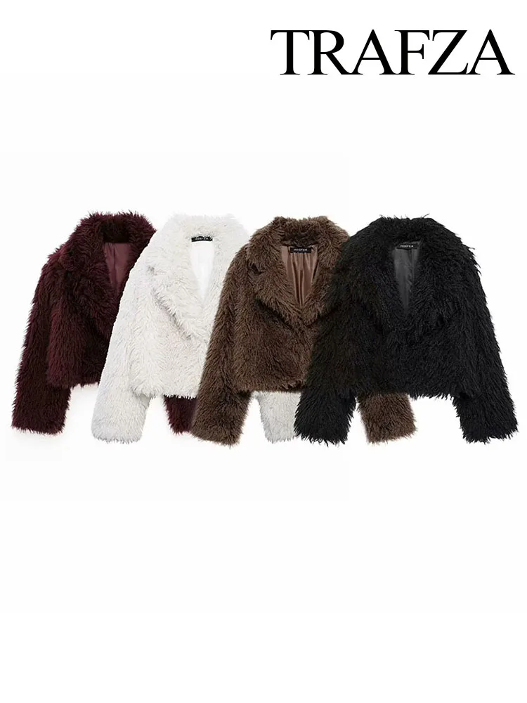 HH Women's Fashion Hot-Selling Autumn Winter Environmentally Friendly Fur Short Coat Female Temperament Casual Warm Jacket