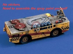 1:72 scale die-cast resin war scene model resin aircraft field service vehicle assembly model including stickers