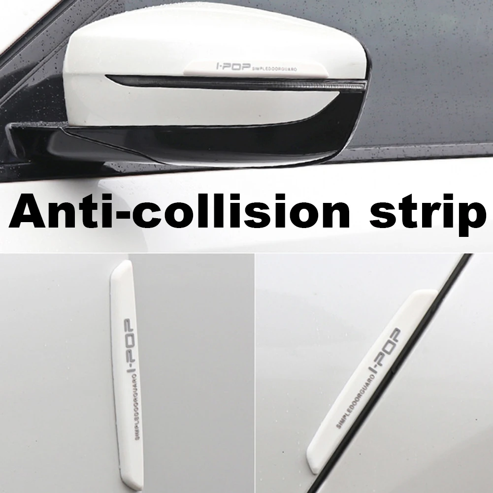 Car Door Edge Anti-collision Protector Bar Stickers Silicone Car Side Protection Guards Rear View Mirror Cover Protection Strip