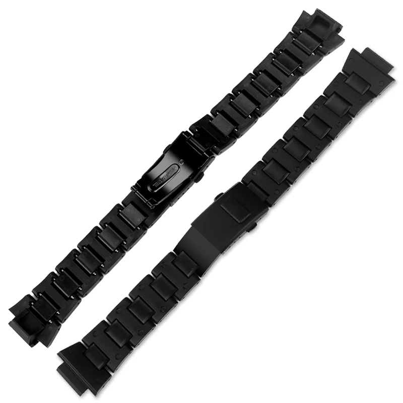 For Casio Small square watch Strap DW5600/5610/GW-B5600 GA-2100 modified composite plastic steel watch belt