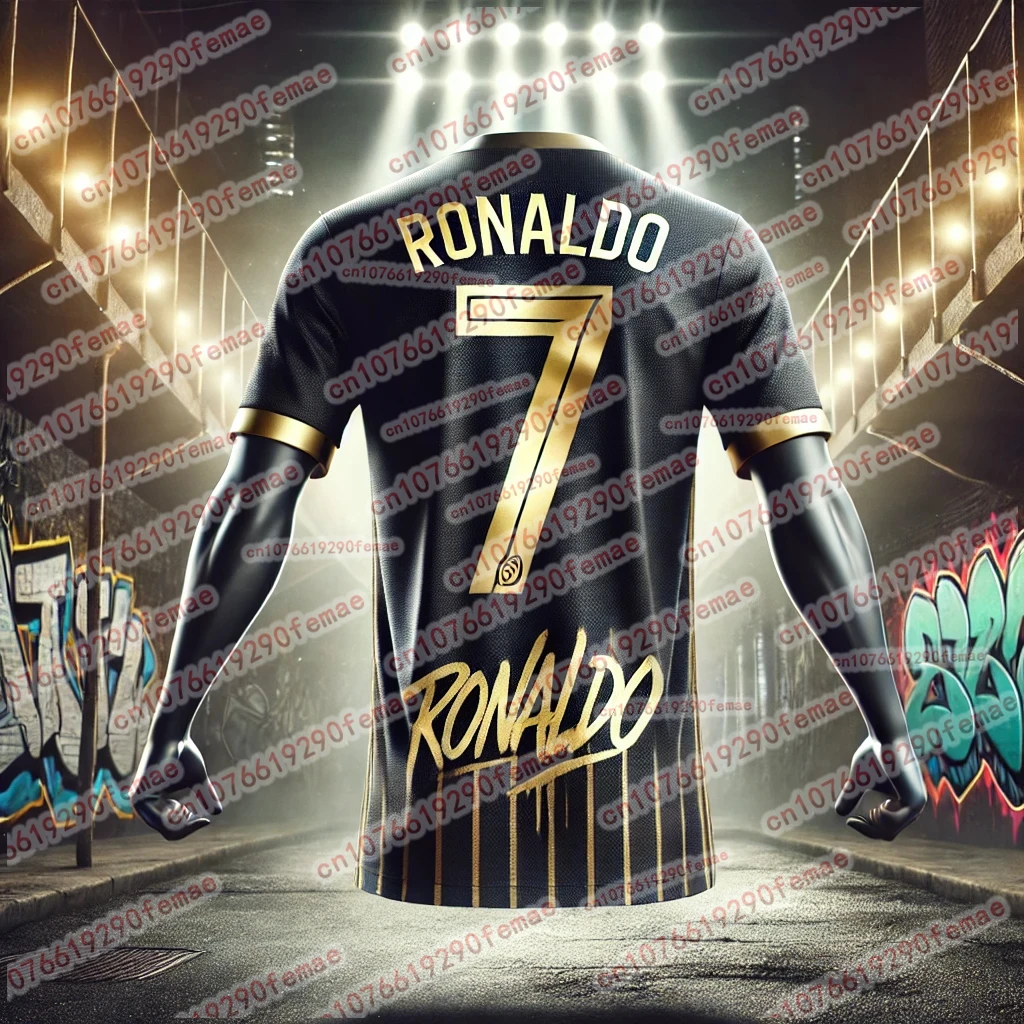 Hot Selling Men's Outdoor Sports T-shirt with Cristiano Ronaldo 3D Print Summer Breathable Training Top for Fans image 2