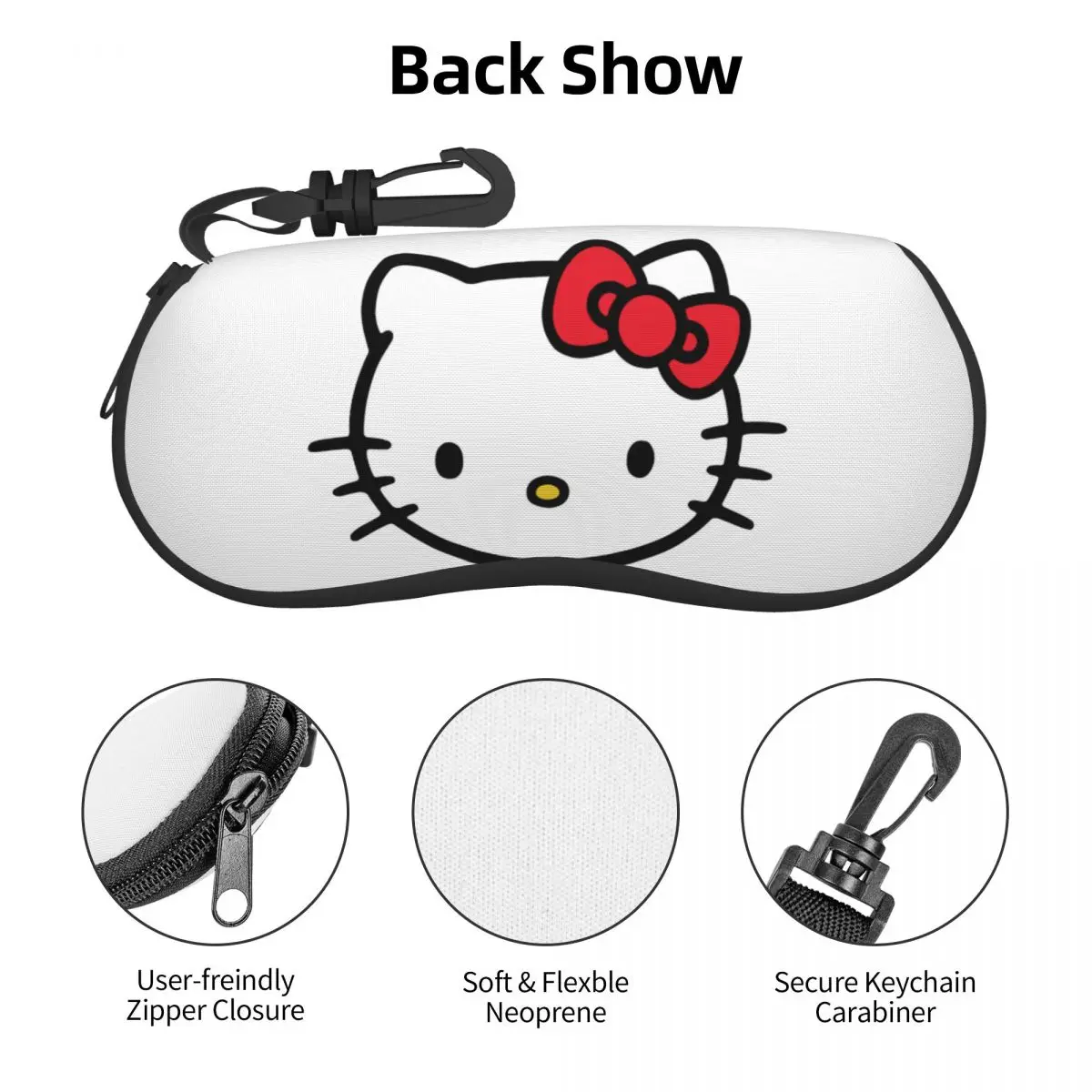 Hello Kitty Sanrio Accessori Custodia per occhiali per ragazze Nuova scatola portaoggetti per occhiali Contenitore per occhiali protettivi