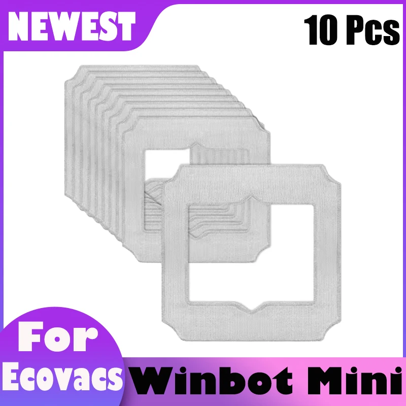 Compatible For Ecovacs Winbot Mini Vacuum Cleaner Parts Replacement Accessories Mop Cloth Rag Window Cleaning Mop Pads Kit