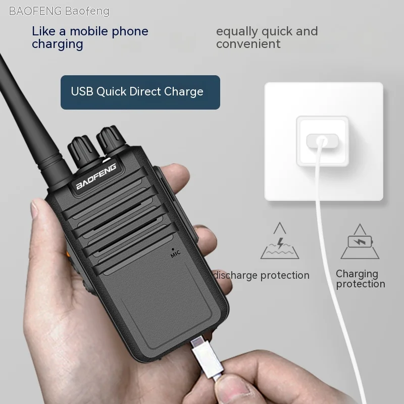 BaoFeng/BF-M4 walkie talkie 5800mAh 5W 3km-5km Standby for 22 days,walkie talkie profesional, Hotels,road trips,can be used