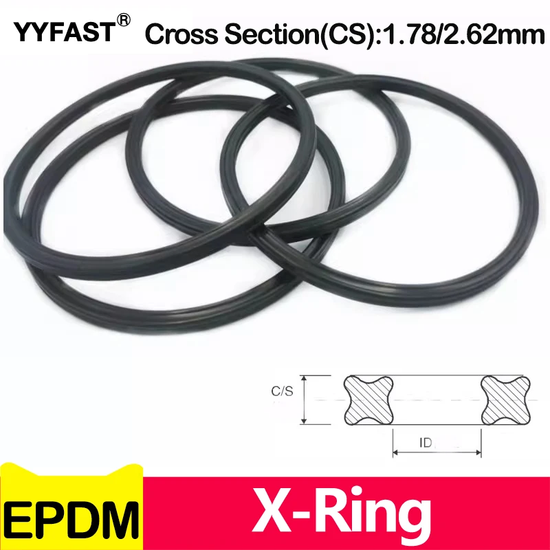 Black,Epdm X-Ring,C…
