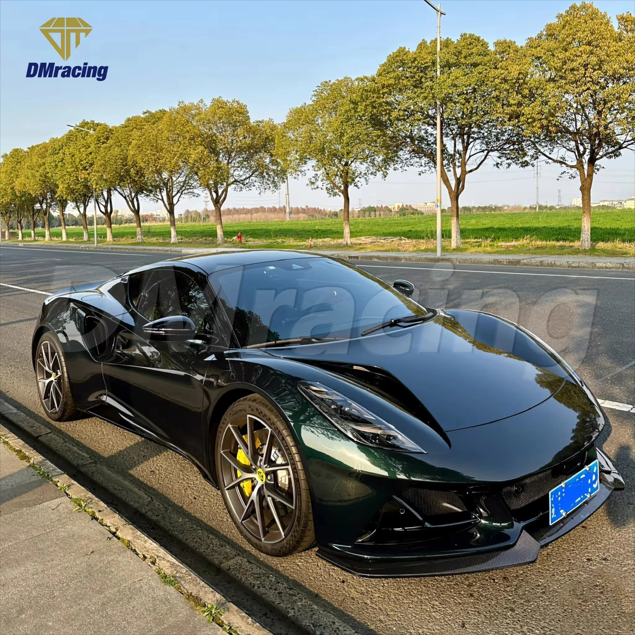 DM Style Dry Carbon Fiber Front Lip for Lotus Emira 2022-2024