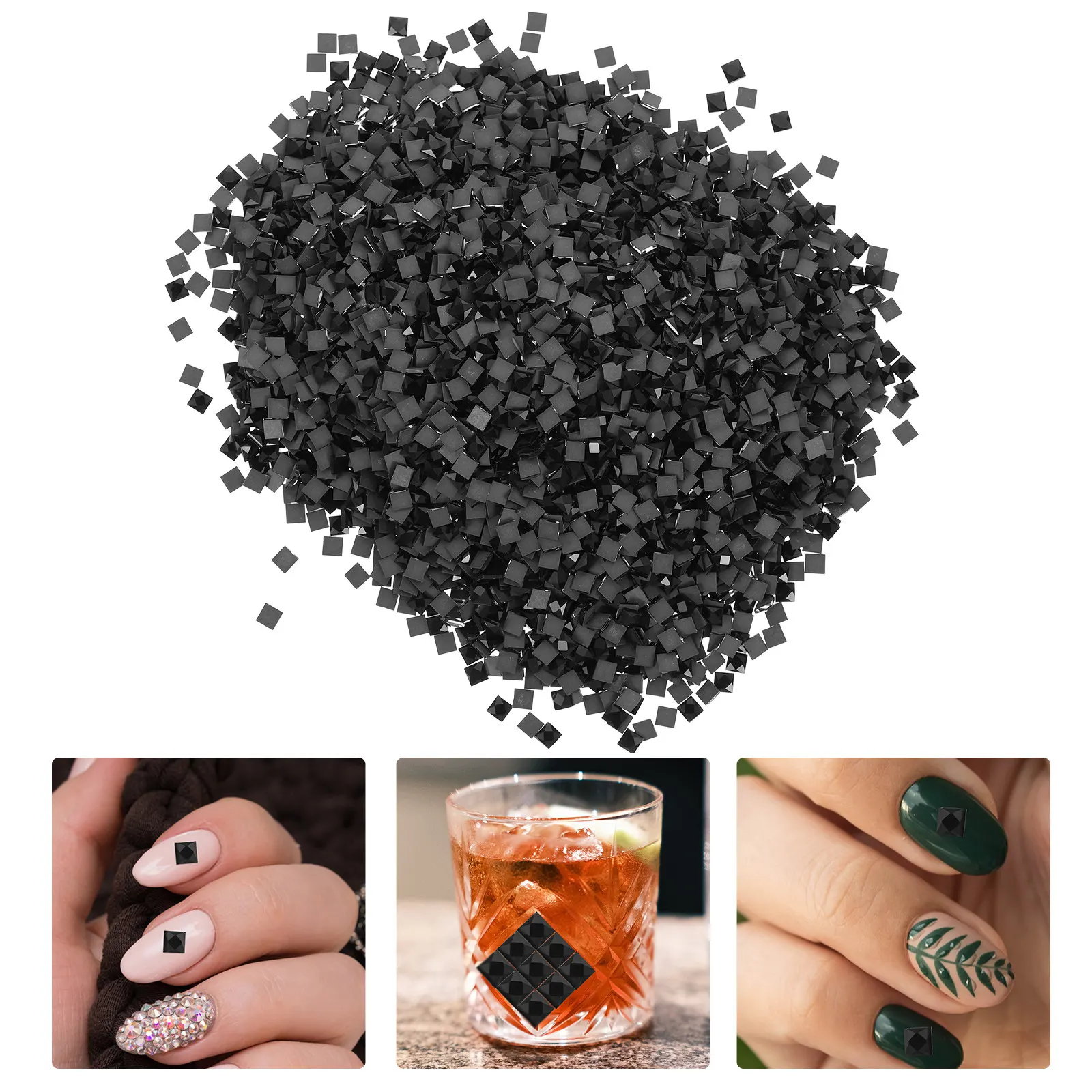 

5000Pcs Glass Mini Mosaic Nail Art Decoration Delicate Mini Tiles Nail Charms for Manicure DIY Crafts Small Charm