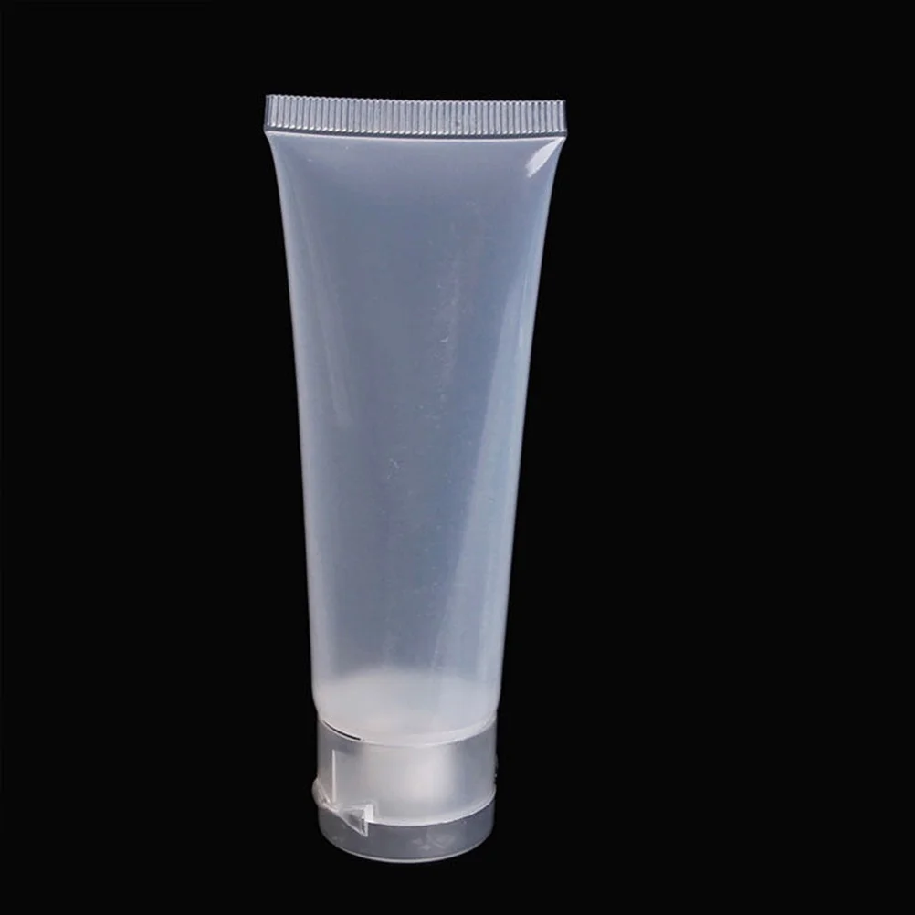 

50ml Refillable Travel Bottle Leakproof Plastic Squeezable Tube Portable Container for Lotion Serum Cream Moisturizer
