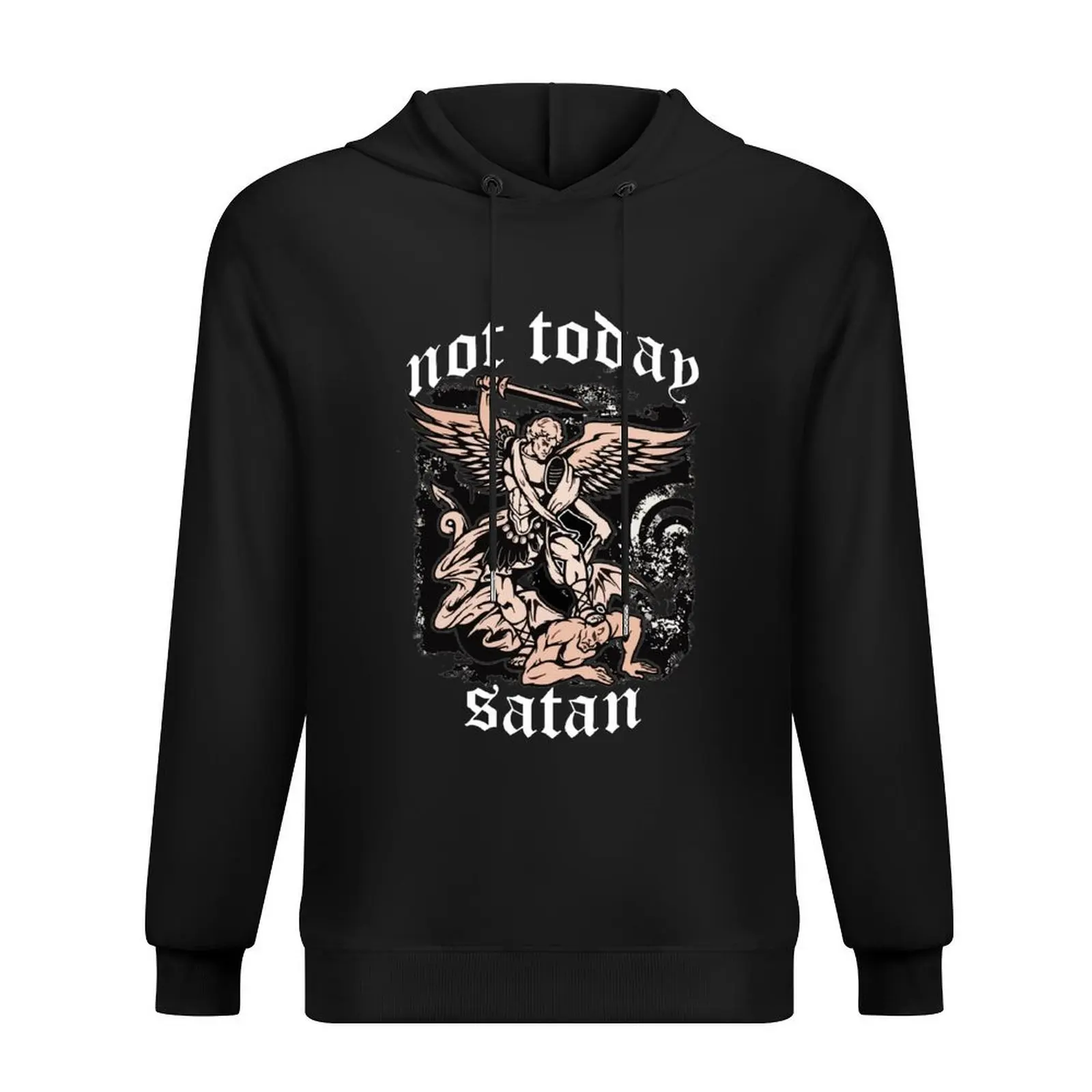 

Not Today Satan 2 Hoodie japanese style blouse graphic t shirts men men's coat men's hoodie sweatshirt