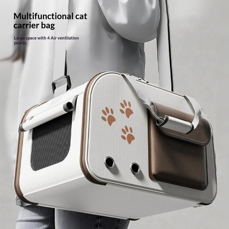 Mochila transportadora para gatos tipo cápsula espacial anti-estrés - imagen 4