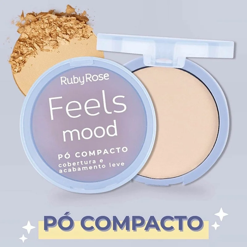 Pó Compacto Facial Feels Mood - Ruby Rose