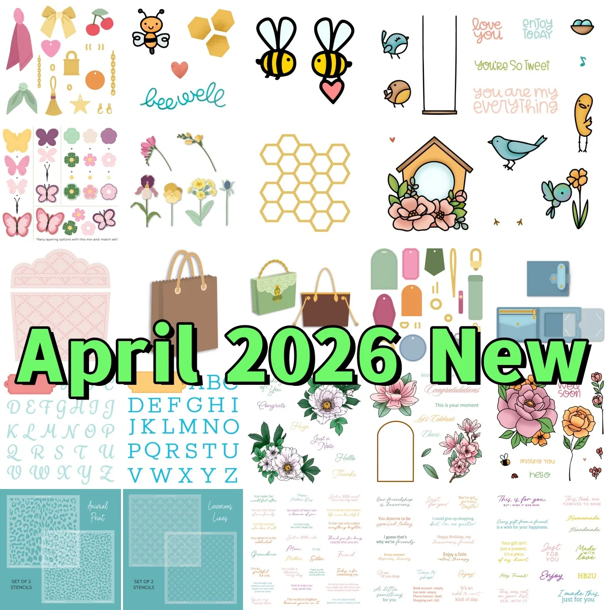 April 2026 New Circular Label Wallet Metal Cutting Dies Clear Stamps Stencil for DIY Scrapbook Diary Decoration Embossing