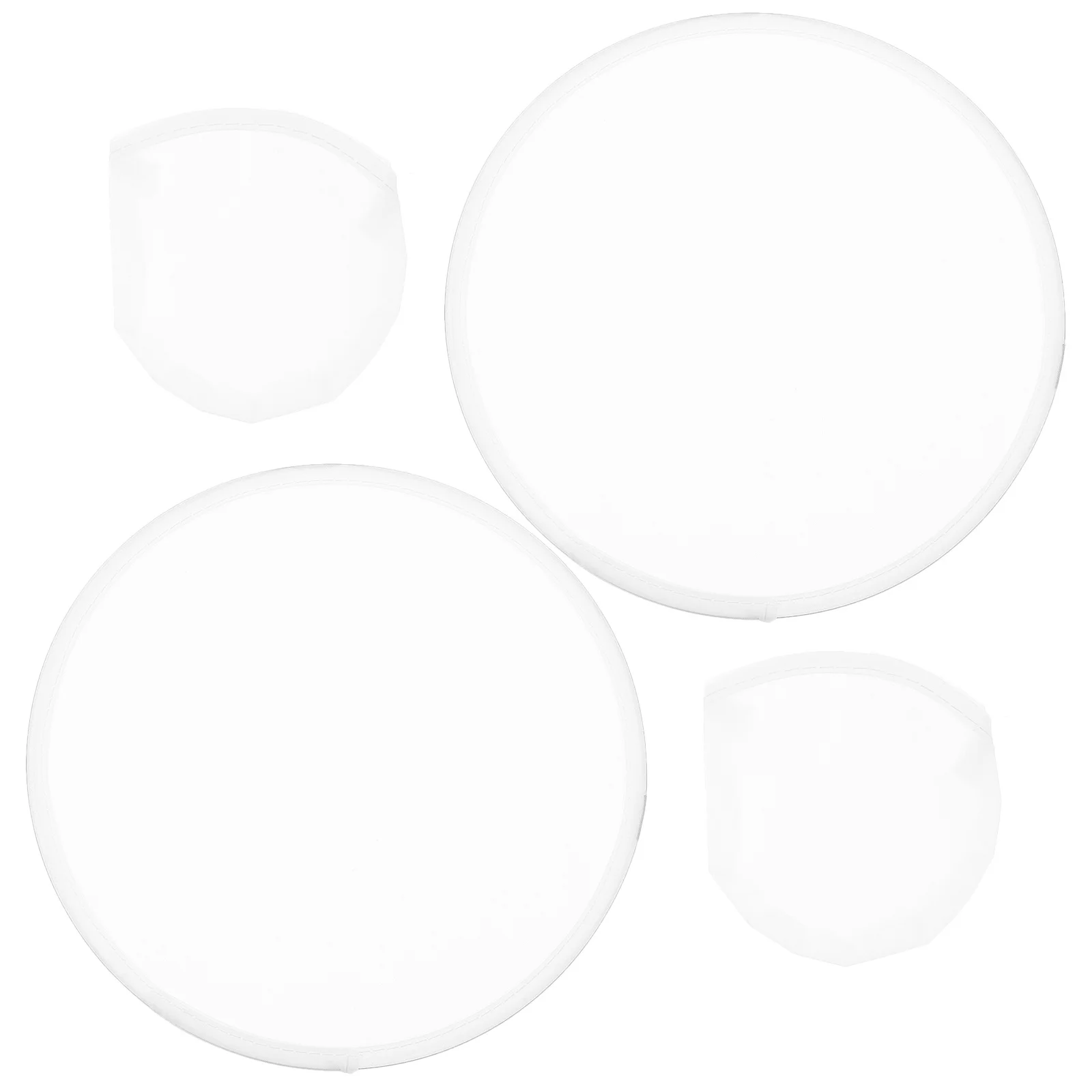 

Traditional Foldable Fans Round Hand Fan Set with Carry Pouch Folding Fan for Performance Party Gift