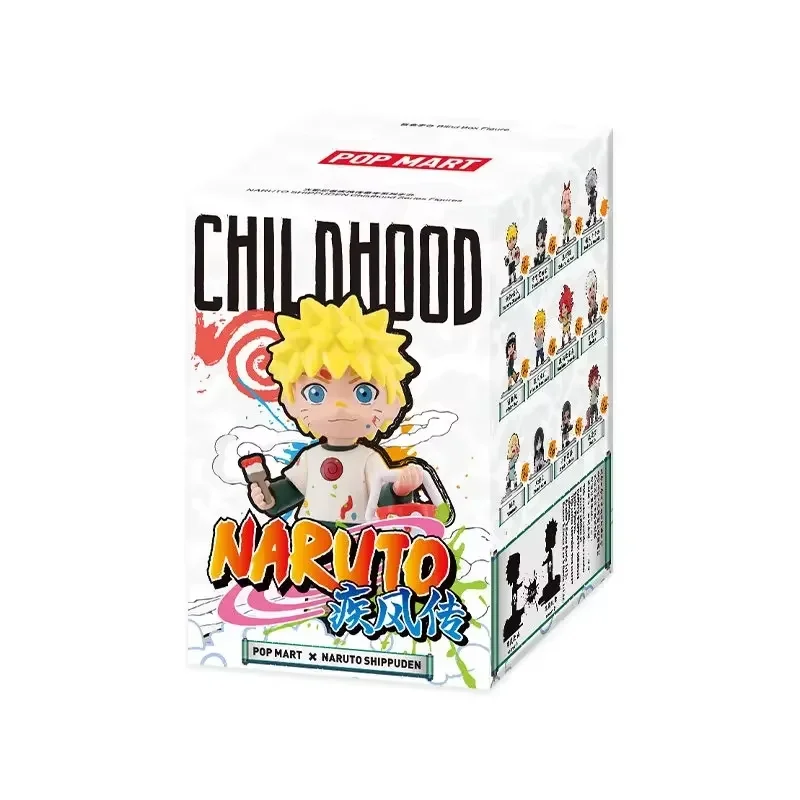 

POPMART Naruto Shippuden Childhood Series Blind Box Guess Bag Desktop Decoration Blind Bag Toys Anime Figure Cute Model Gift