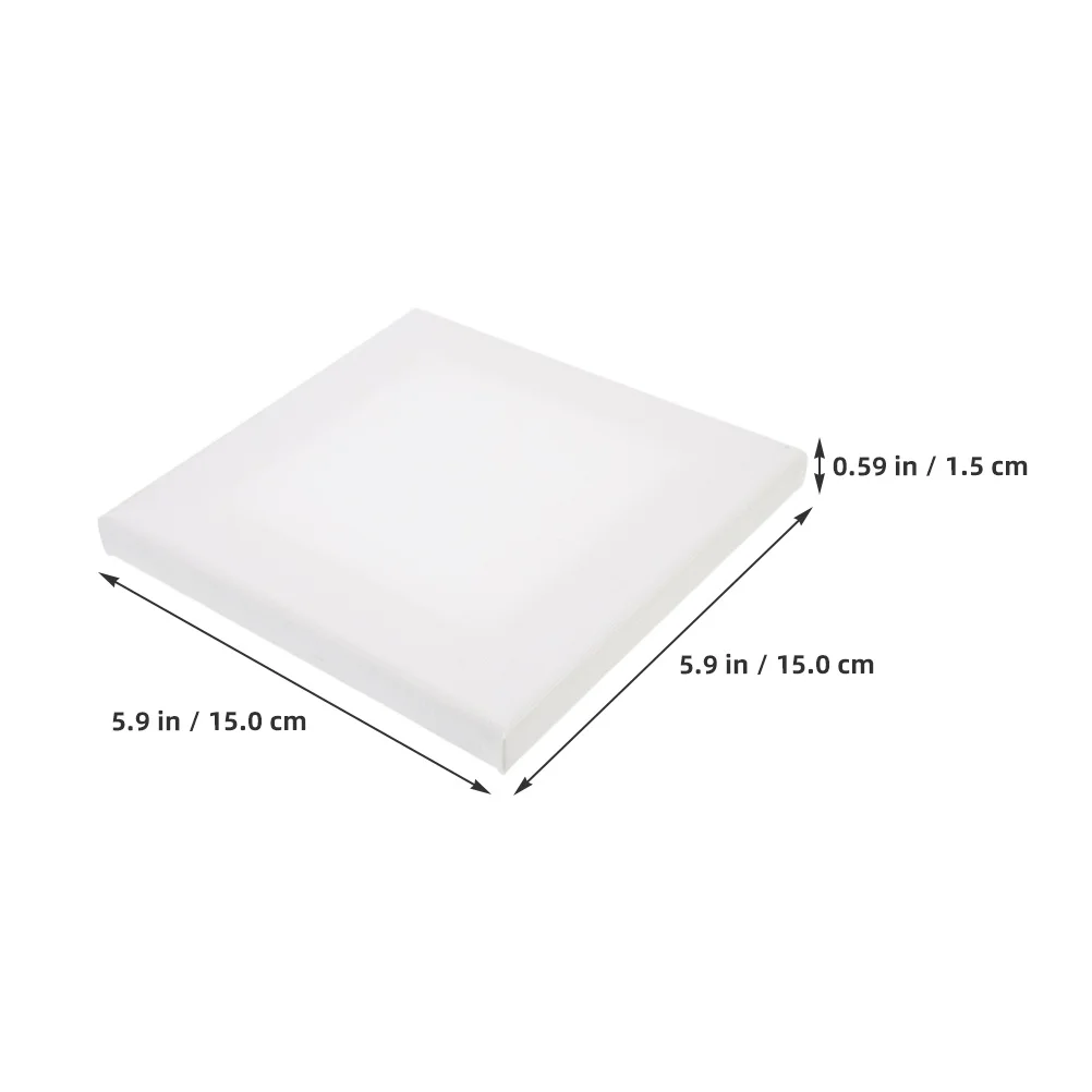 

4Pcs Wooden Canvas Panels Oil Painting Boards Smooth Edges DIY Blank Art Boards Safe Practical Canvas Panel Board