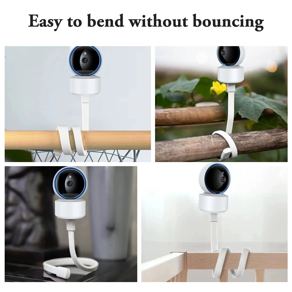 Thread Gooseneck Holder Camera Stand Multifunctional Bracket Silicone Baby Monitor Stand Adjustable Bracket for Baby Monitor