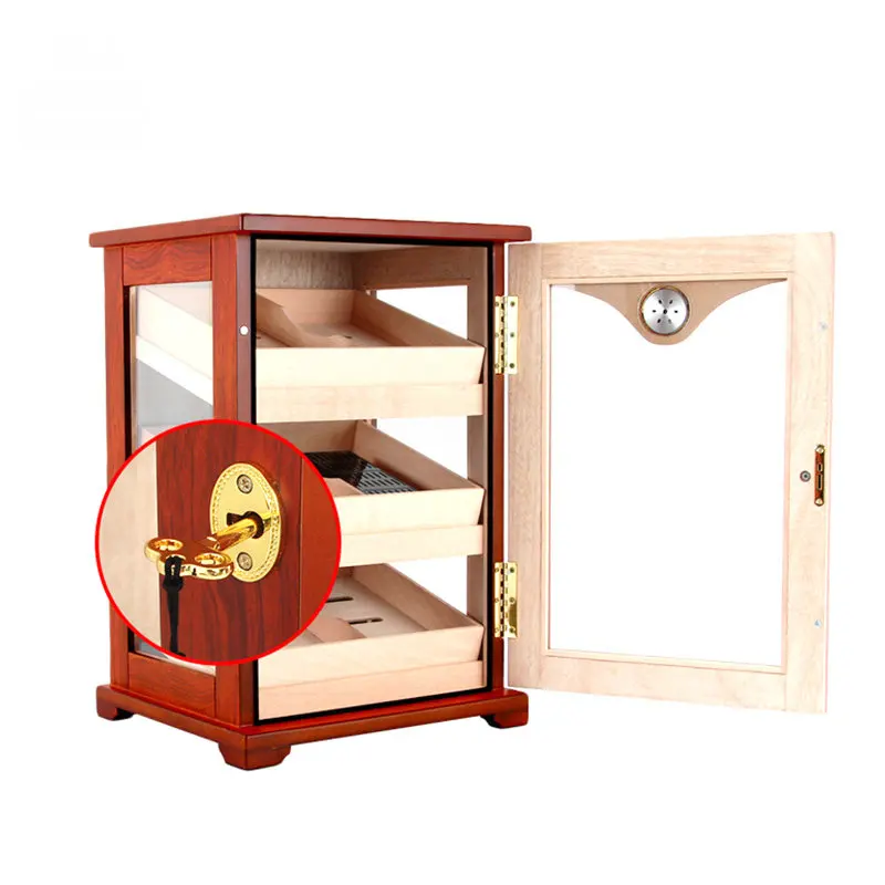 

Large cigar cabinet with drawers