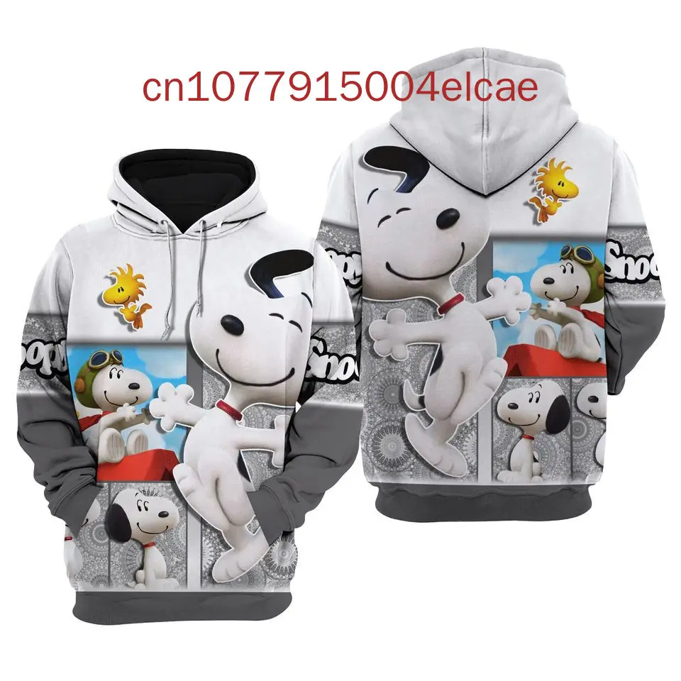 

Spring/Summer New Snoopy Zipper Hoodie Casual Street Fashion Men's and Women's Long Sleeve Hoodie